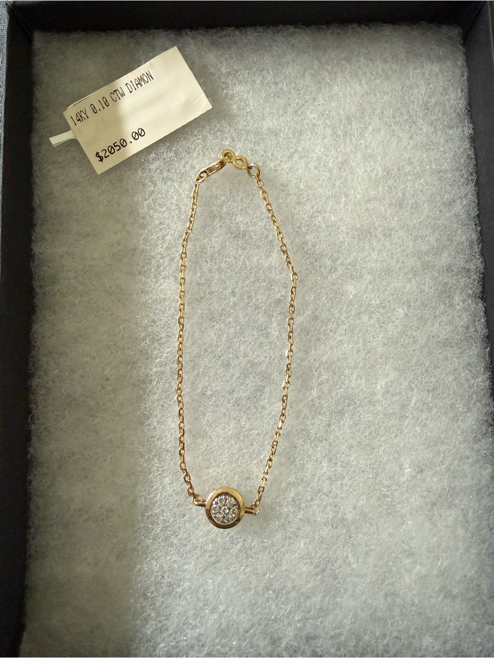 Bloomingdale's 14K Gold Diamond Circle Bracelet - Gold